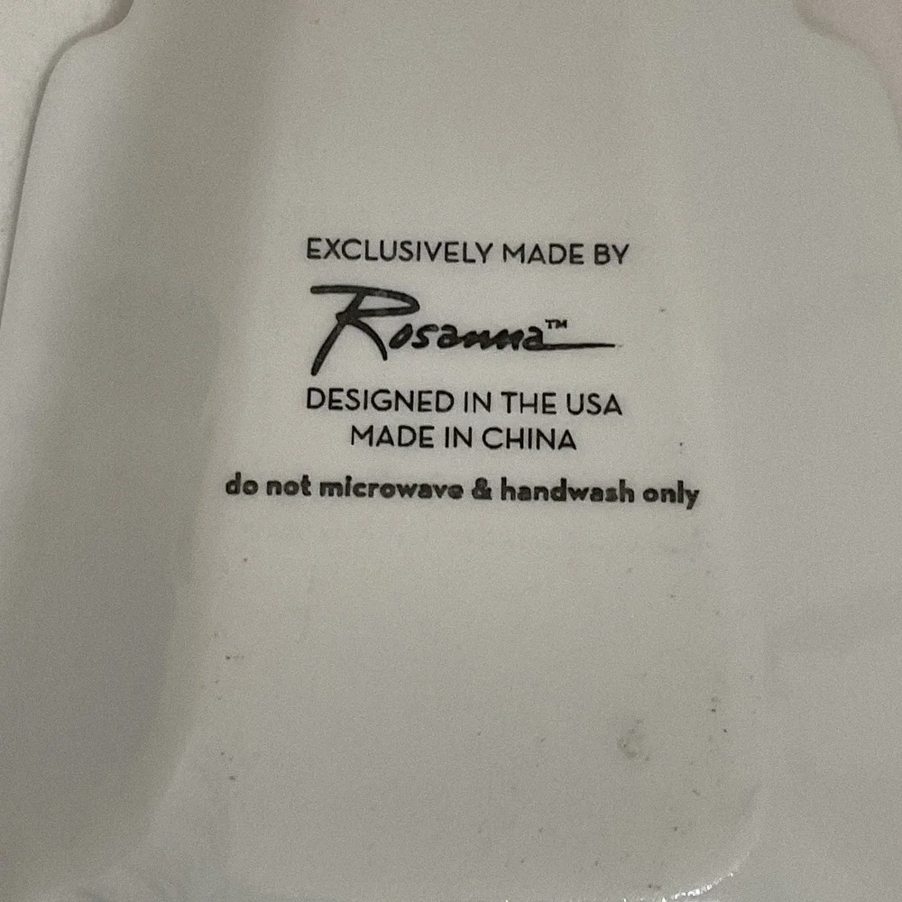 Marshall Fields Rosanna 2018 Dish Tray Trinket Clock W/box Small Chip On Corner